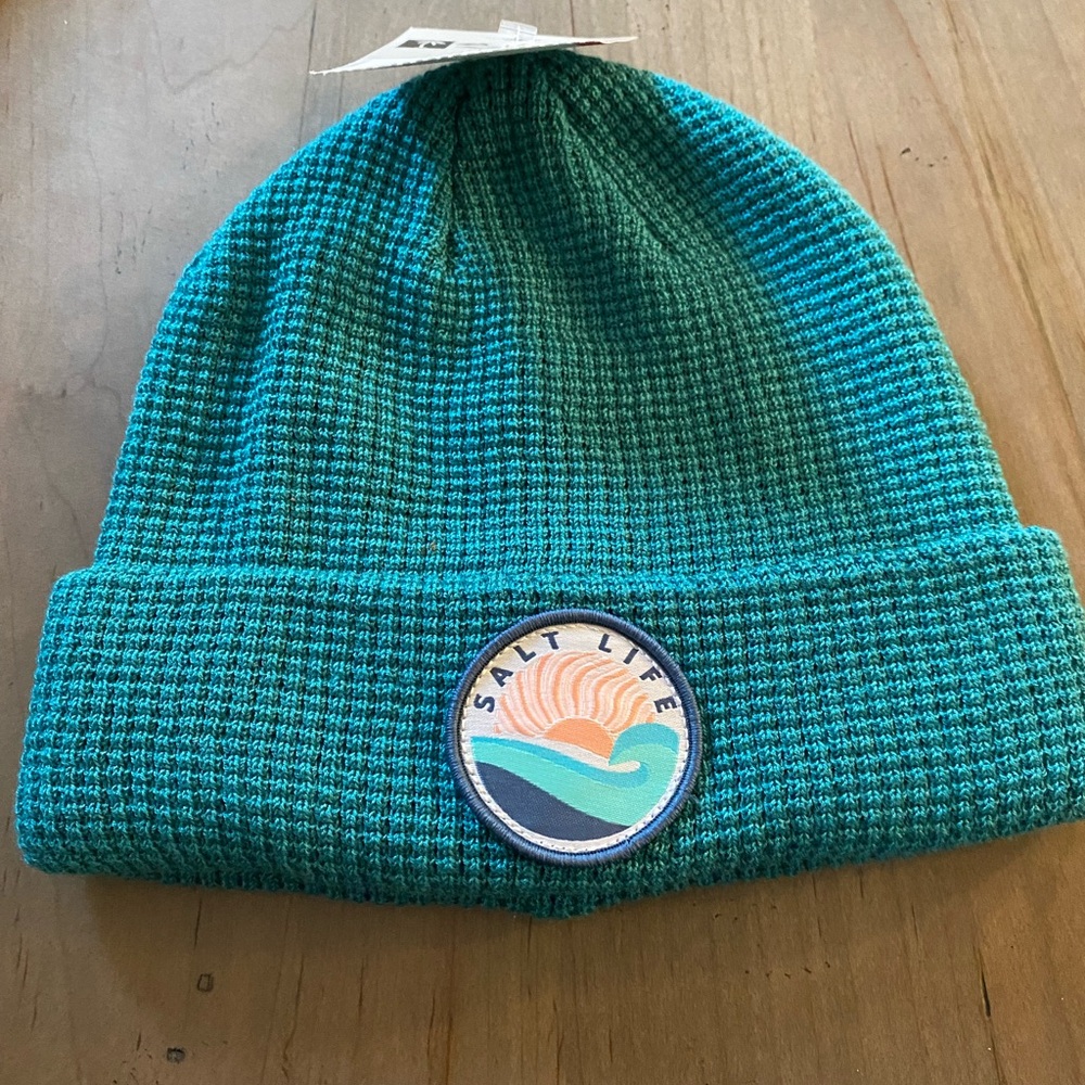 Salt Life Perfect Life Youth Beanie, Sea Green, OSFM NWT